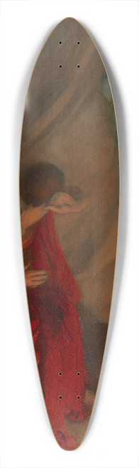 Edwin Austin Abbey - Within the Tent of Brutus; Enter the Ghost of Caesar, Julius Caesar, Act IV, Scene III 39.3 inch art pintail longboard deck