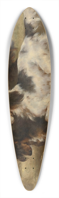 Edwin Douglas - The First of September  An English Tricolour and a Gordon Setter with Partridge 39.3 inch art pintail longboard deck