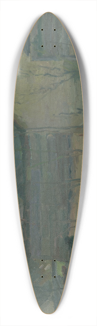 Elemr Halsz-Hradil - Early Evening 39.3 inch art pintail longboard deck
