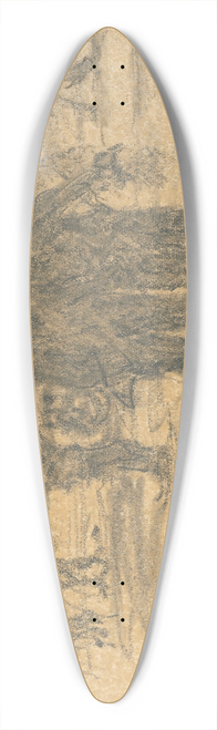 Elemr Halsz-Hradil - Return of the Pilot 39.3 inch art pintail longboard deck