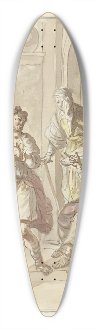 Elias van Nijmegen - Jakob vlucht uit zijn ouderlijk huis 39.3 inch art pintail longboard deck