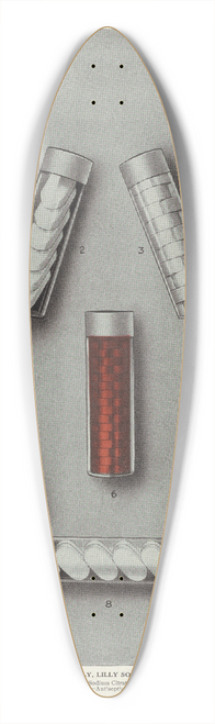 Eli Lilly & Company - Display samples only, Lilly solvets for solutions 39.3 inch art pintail longboard deck