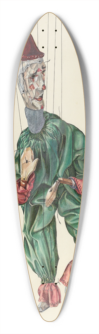 Elmer Weise - Jester 39.3 inch art pintail longboard deck