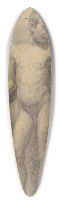 Emil Alexay-Olexk - Study of Boyish Nude 39.3 inch art pintail longboard deck