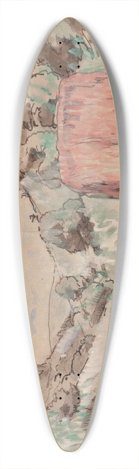 Emile Bernard - Red Cabin on a Hillside 39.3 inch art pintail longboard deck
