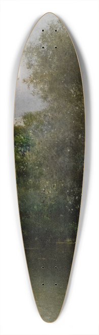 Emilio Snchez-Perrier - Stream (Rio Henares, Alcal) 39.3 inch art pintail longboard deck