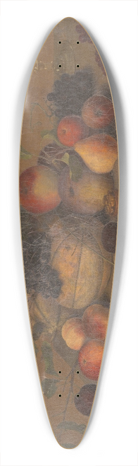 Emil Weichert - Fruit still life with glass chalice, nuts and insects 39.3 inch art pintail longboard deck