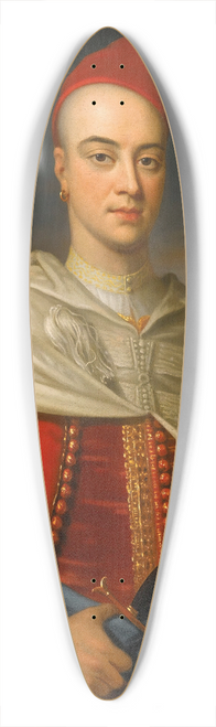 Enoch Seeman - Portrait Of A Gentleman In Moroccan Dress 39.3 inch art pintail longboard deck