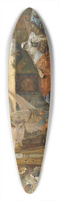 Enric Serra Auqu - On The Terrace 39.3 inch art pintail longboard deck