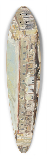 Enzo Fanfani - Ponte Vecchio in Florence 39.3 inch art pintail longboard deck