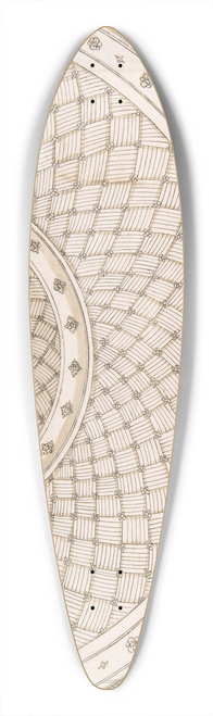 Erasmus Hornick - Design for a platter 39.3 inch art pintail longboard deck