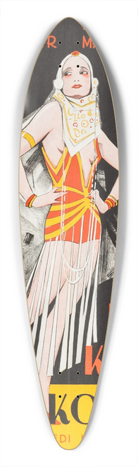 Eric Rohman - Die Keusche Kokette 39.3 inch art pintail longboard deck