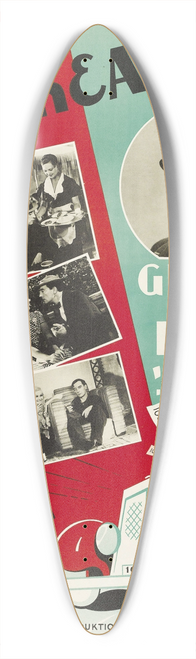 Eric Rohman - The Champs of the Champs Elysees 39.3 inch art pintail longboard deck