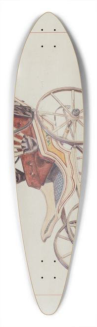 Ernest A. Towers, Jr. - Doll Coach 39.3 inch art pintail longboard deck