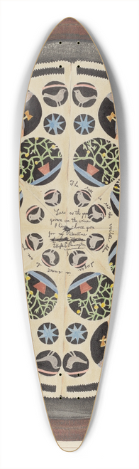 Ernest A. Towers, Jr. - Valentine 39.3 inch art pintail longboard deck