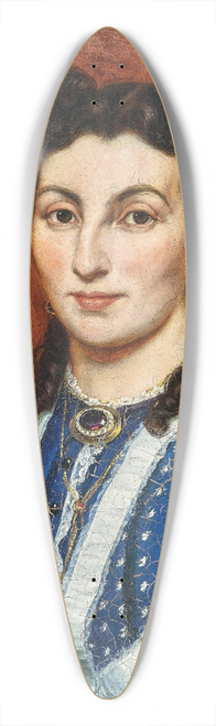 Ernst Benedikt Kietz - Portrait of a Lady (Madame Pannetier) 39.3 inch art pintail longboard deck