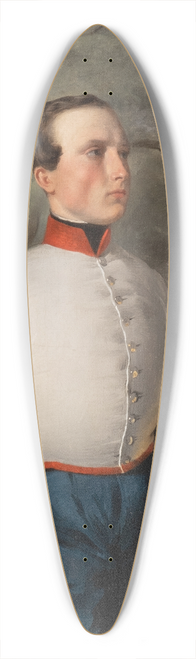 Ernst Christian Moser - Portrait of August Gustav Steinbock in uniform as cadet of a dragone regiment 39.3 inch art pintail longboard deck