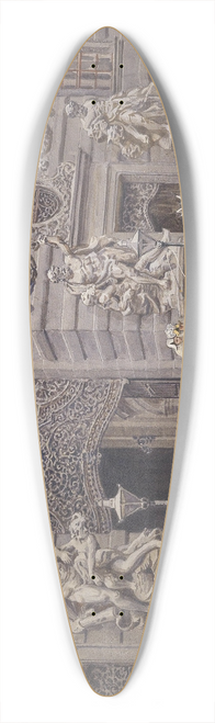 Ernst Graner - Franz Joseph in seiner Kutsche aus der Burg kommend 39.3 inch art pintail longboard deck