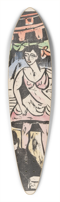 Ernst Ludwig Kirchner - Kleines Variete mit Sngerin 39.3 inch art pintail longboard deck