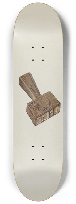 Carl Keksi - Wooden Stamp 8.25 inch art skate deck
