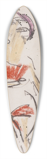 Ernst Ludwig Kirchner - Stehende Frau 39.3 inch art pintail longboard deck