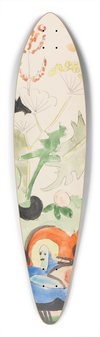 Ernst Ludwig Kirchner - Stillleben mit Wiesenblumen 39.3 inch art pintail longboard deck