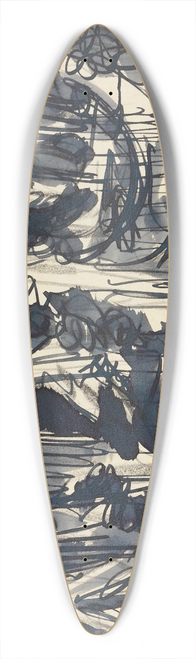 Ernst Ludwig Kirchner - Tannenwald (Bergwald-Studie) 39.3 inch art pintail longboard deck