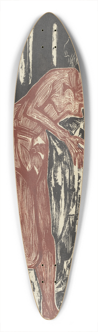 Ernst Ludwig Kirchner - Woman Bathing by the Oven 39.3 inch art pintail longboard deck
