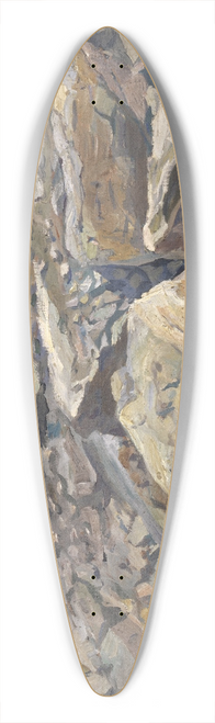 Ernst Schiess - Scree with a Patch of Snow 39.3 inch art pintail longboard deck