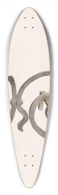 Ethel Dougan - Andirons 39.3 inch art pintail longboard deck