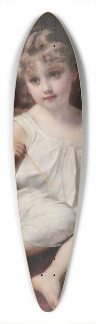 Etienne Adolphe Piot - Les bulles de savon 39.3 inch art pintail longboard deck