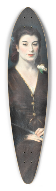 Eugene Edward Speicher - Jeanne Balzac 39.3 inch art pintail longboard deck