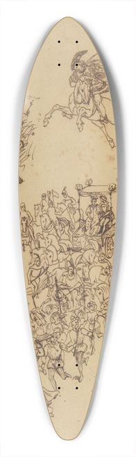 Eugne Delacroix - A Marriage Procession in Sixteenth Century Dress; a Cavalier; and a Trophy of Arms 39.3 inch art pintail longboard deck