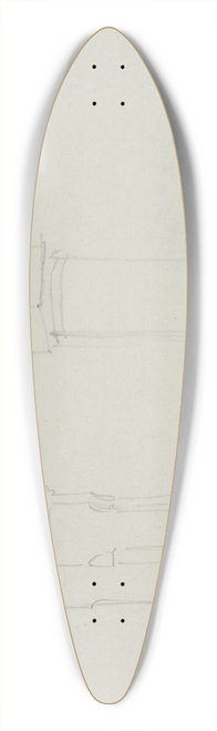 Eugne Delacroix - Study of a Moorish Arcade, Spain 39.3 inch art pintail longboard deck