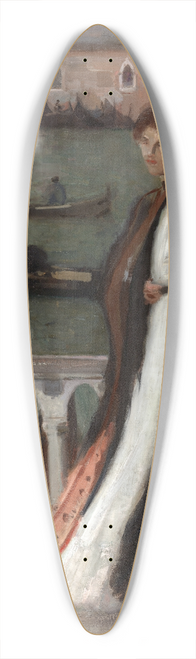 Eugne Vail - Along the Riva 39.3 inch art pintail longboard deck