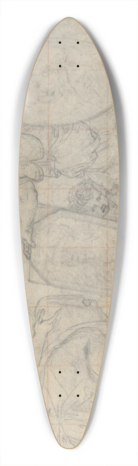 Eustache Le Sueur - Minerva Presenting Two Portraits to Apollo 39.3 inch art pintail longboard deck