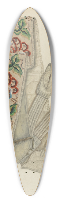 Evelyn Bailey - Suspenders 39.3 inch art pintail longboard deck