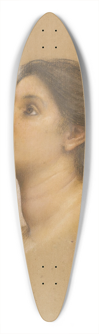 Evelyn De Morgan - Head Of A Young Girl 39.3 inch art pintail longboard deck