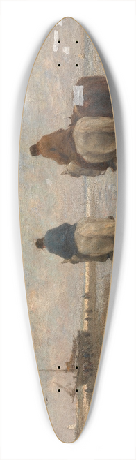 Evert Pieters - Along the Beach 39.3 inch art pintail longboard deck