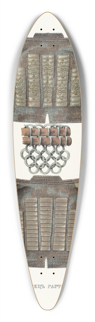 Fedor Grigoryevich Solntsev - Bakhterets rastianutyi 39.3 inch art pintail longboard deck