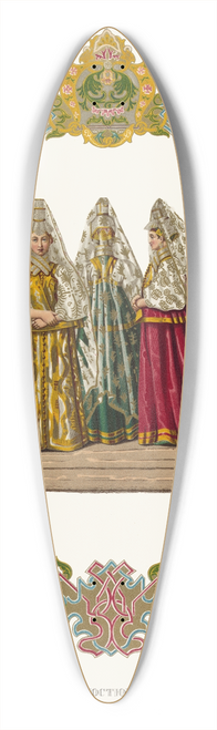 Fedor Grigoryevich Solntsev - Letnii zhenskii kostium goroda Torzhka 39.3 inch art pintail longboard deck