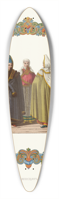 Fedor Grigoryevich Solntsev - Nariad pozhilykh zhenshchin goroda Torzhka 39.3 inch art pintail longboard deck