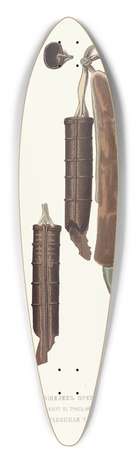 Fedor Grigoryevich Solntsev - Nozh, nozhny, koshelek prepodobnago Sergiia, nakhodiashchiesia v Troitskoi lavre, I starinnaia dereviannaia chasha ili stavets 39.3 inch art pintail longboard deck