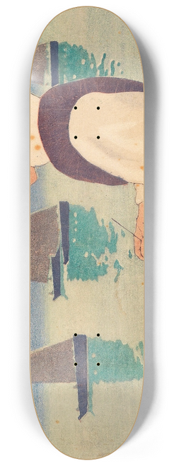 Carl Moser - Strickende Bretonin 8.25 inch art skate deck