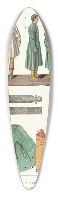 Fedor Grigoryevich Solntsev - Odezhda boiarskaia XVII stoletiia. Kaftan, nadevaemyi pod laty. Obyknovennyi boiarskii kaftan 39.3 inch art pintail longboard deck