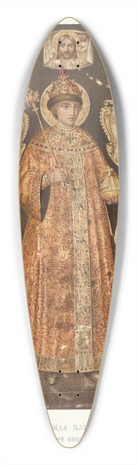 Fedor Grigoryevich Solntsev - Odezhda tsarskaia. Izobrazhenie tsaria Feodora Alekseevicha (v Arkhangelskom sobore.) 39.3 inch art pintail longboard deck