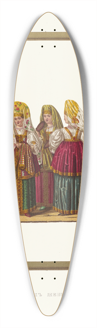 Fedor Grigoryevich Solntsev - Odezhda Tverskikh zhenshchin i devits 39.3 inch art pintail longboard deck