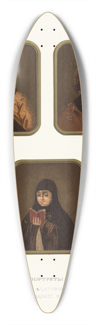 Fedor Grigoryevich Solntsev - Portrety tsaria Ioanna Alekseevicha, tsarevny Margarity Alekseevny, tsaritsy Evdokii Feodorovny 39.3 inch art pintail longboard deck