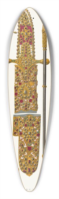 Fedor Grigoryevich Solntsev - Sablia, pripisyvaemaia V.K. Vladimiru Monomakhu 39.3 inch art pintail longboard deck