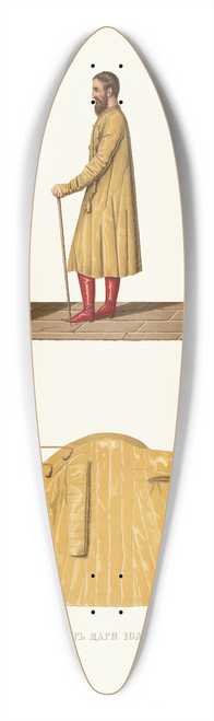 Fedor Grigoryevich Solntsev - Shelkovyi kaftan tsaria Ioanna Vasilevicha IV 39.3 inch art pintail longboard deck
